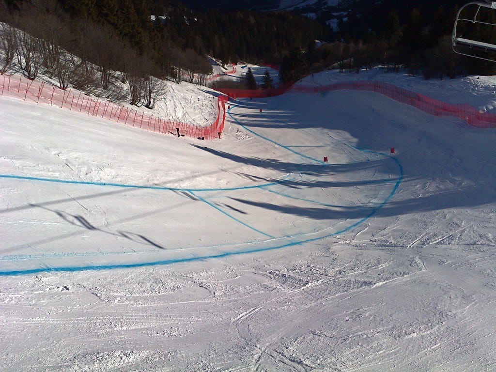 Piste de ski "la Verte" aux Houches