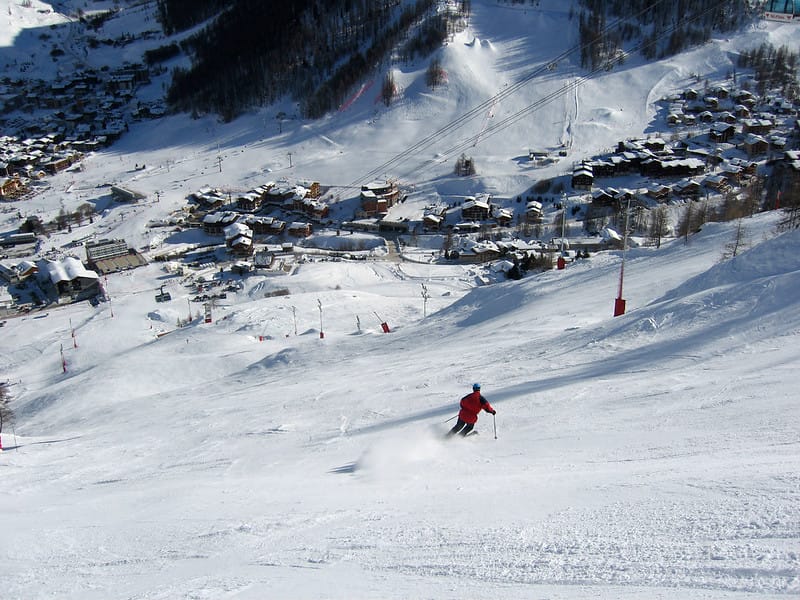 Piste de ski de la Face de Bellevarde
