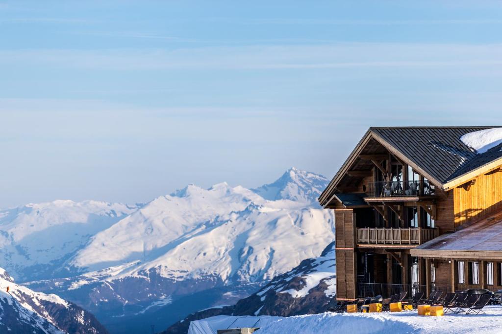 Le refuge de Solaise est un hôtel de luxe qui n'a d'insolite que sa situation