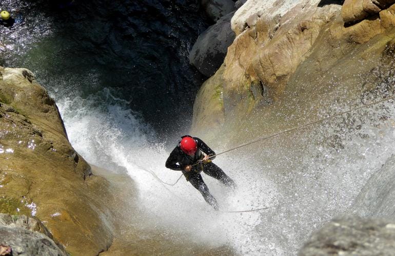 Canyoning de la Belle au Bois à Megève