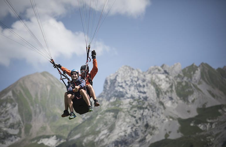 vol biplace au Grand-Bornand