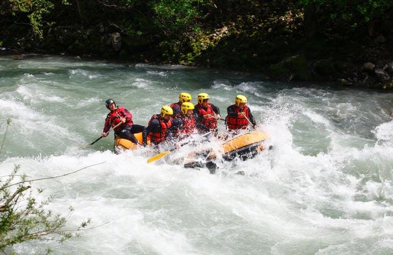 Rafting sur la Dranse, au nord des Alpes