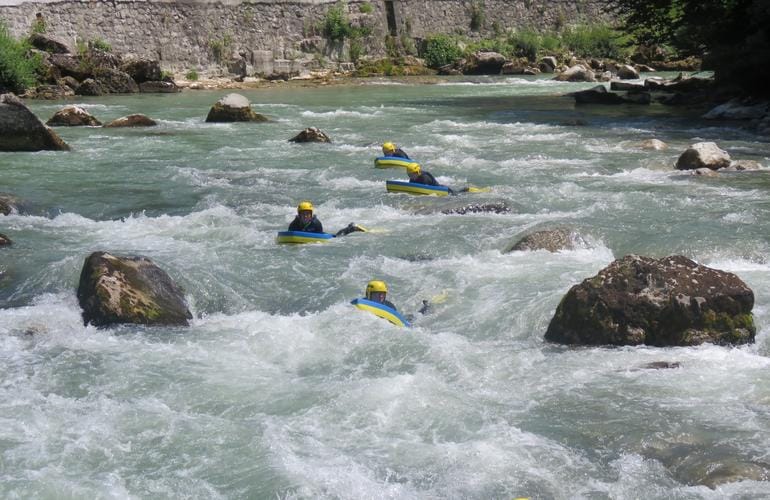 hydrospeed sur la Dranse en amont de Thonon