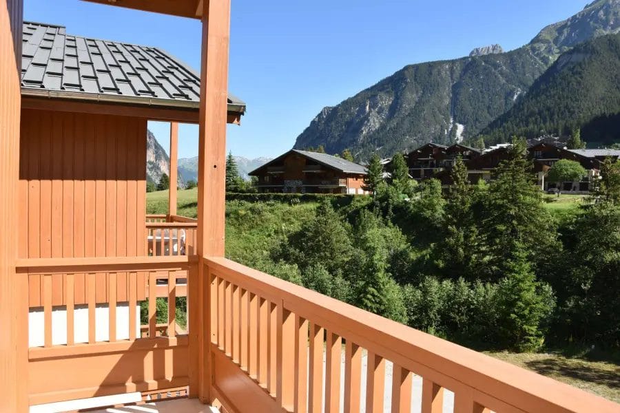 Vue de la résidence le Blanchot à Pralognan la Vanoise