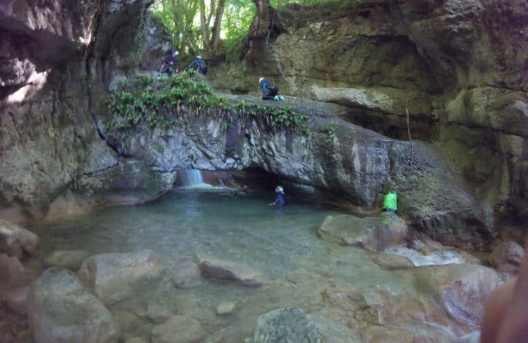 Canyon de Ternèze dans les Bauges, le plus proche de Chambéry