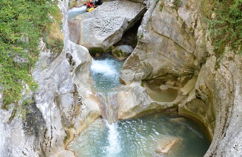 canyoning dans l'Esteron proche de Nice