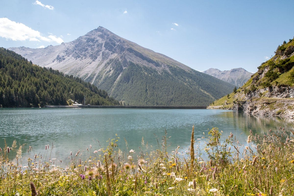 Lac de Rochemolles en été, commune de Bardonecchia