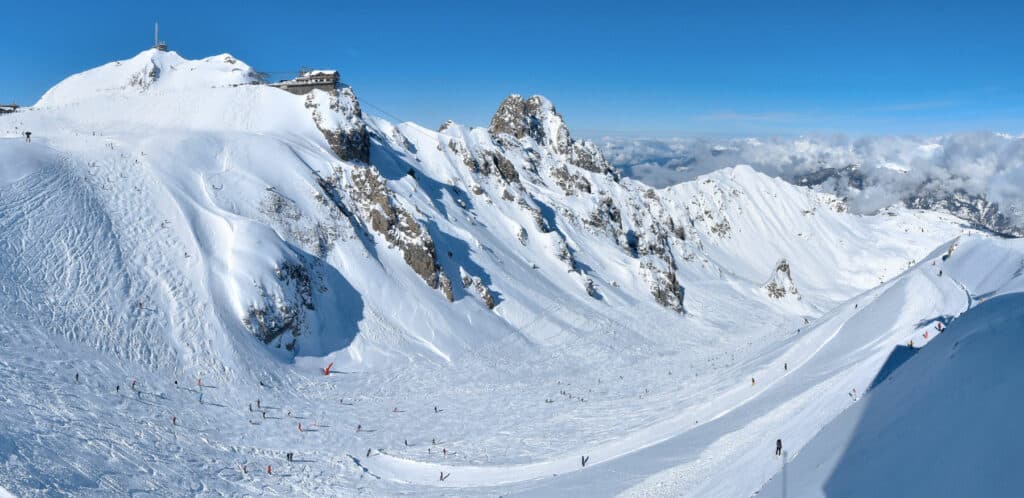 Webcam de la Saulire à Courchevel un lendemain de neige