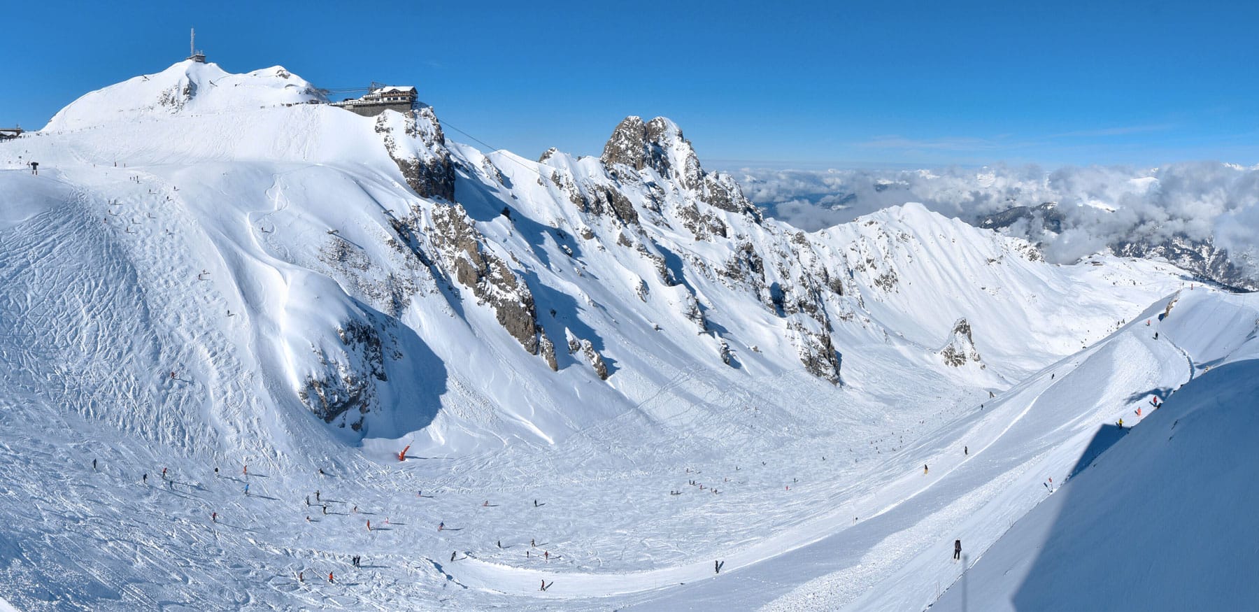 Webcam de la Saulire à Courchevel un lendemain de neige