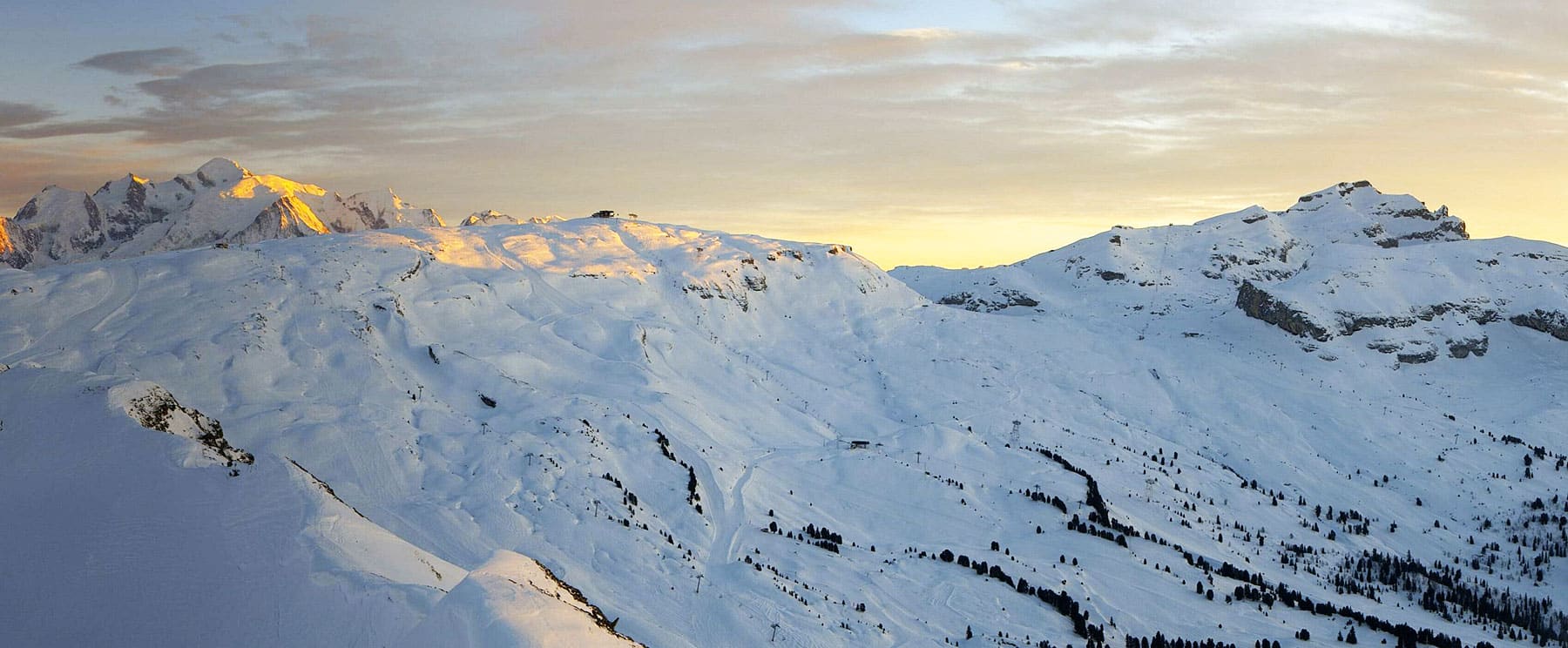 Le mont Blanc depuis la webcam de Flaine Veret
