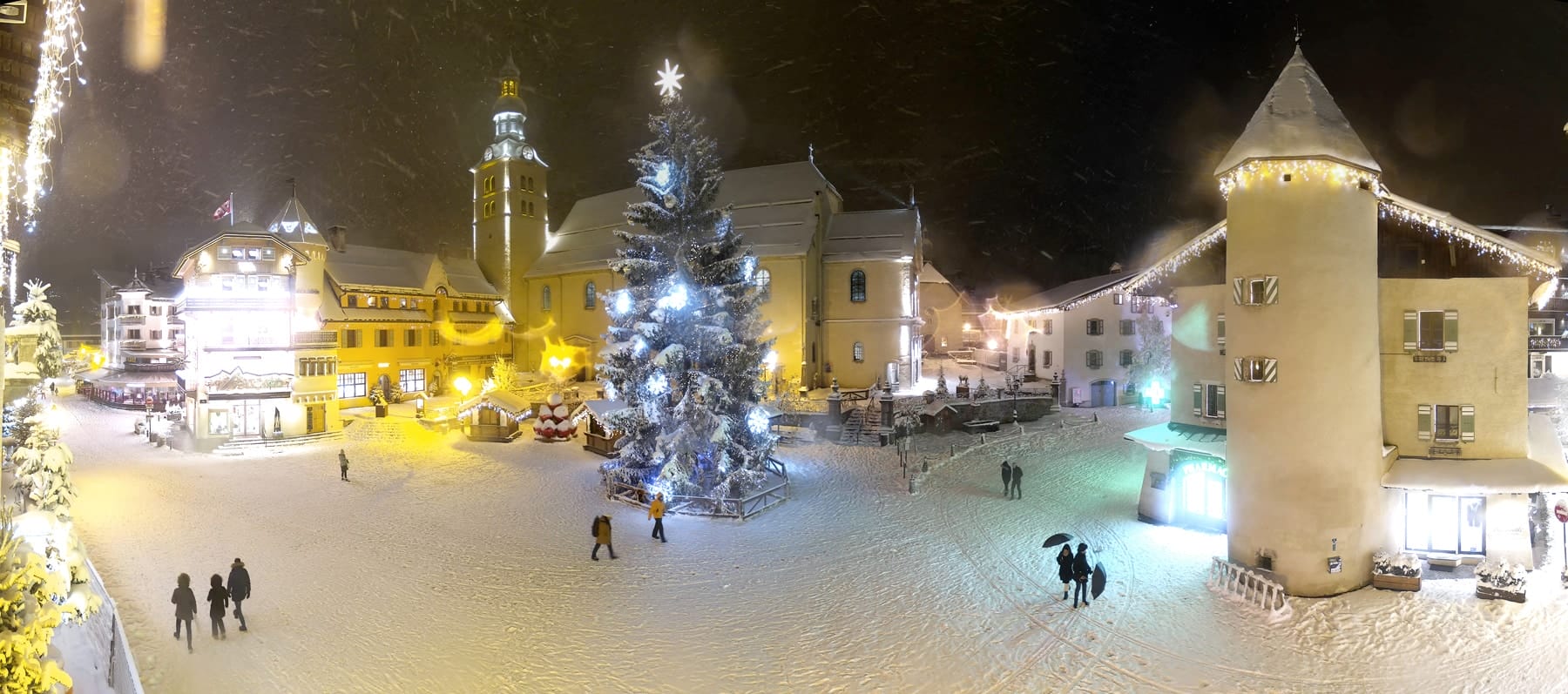 Webcam de la place du village de Megève