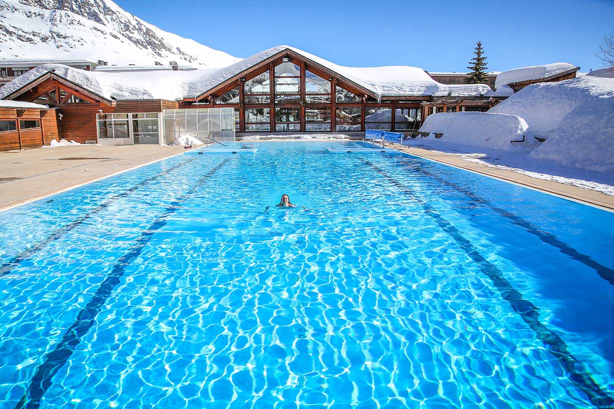 piscine extérieure de l'Alpe d'Huez