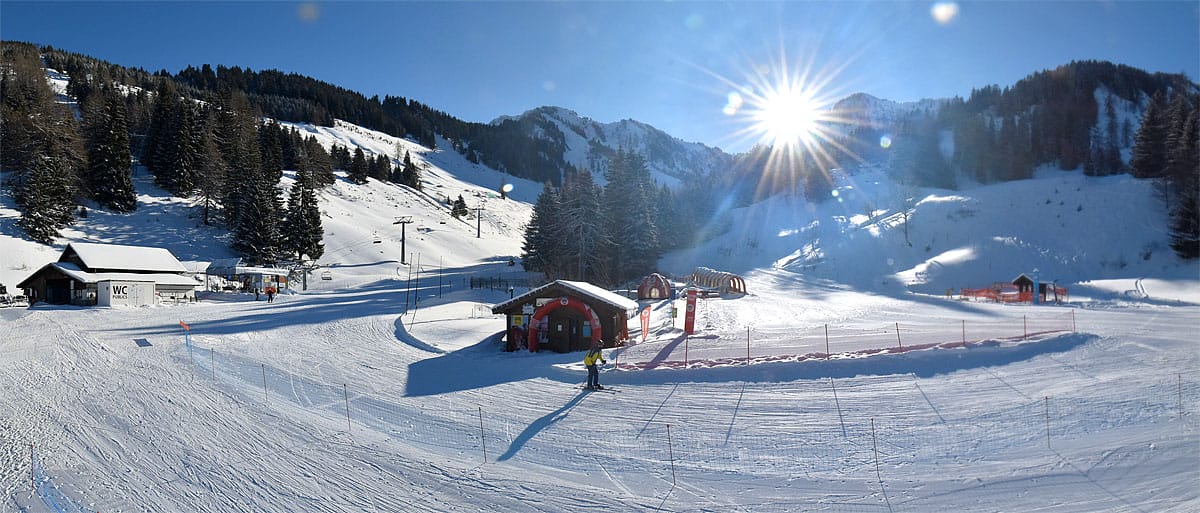 Ski à Torgon, première station suisse du Valais