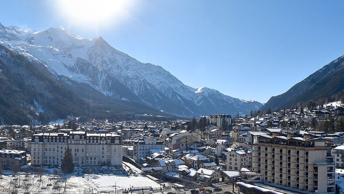 Le joli centre de Chamonix et ses hôtels de luxe