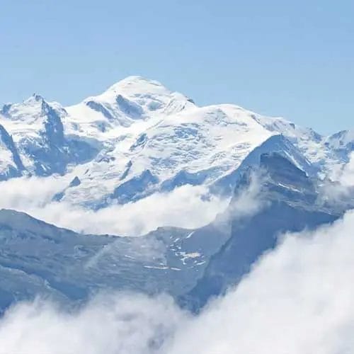 Le mont Blanc, sommet des Alpes du Nord