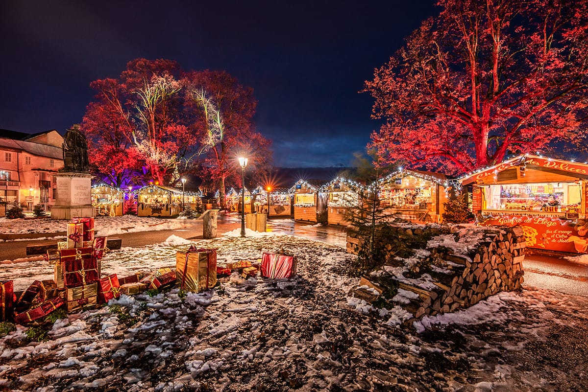 Marché de Noël 2024 à Thonon-les-Bains par Antoine Berger pour ville de Thonon