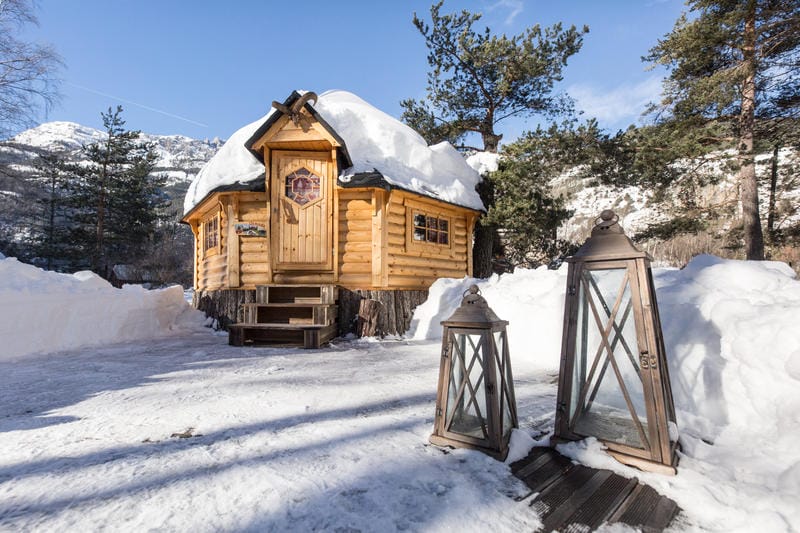 Khota finlandais à louer au camping de Serre Chevalier