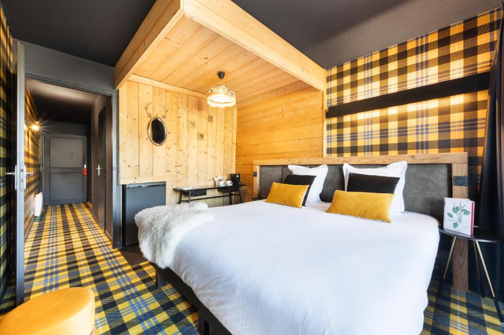 Chambre de l’hôtel Mamie Megève