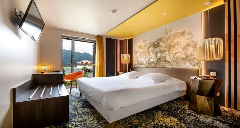 Chambre de l'hôtel Aquakub