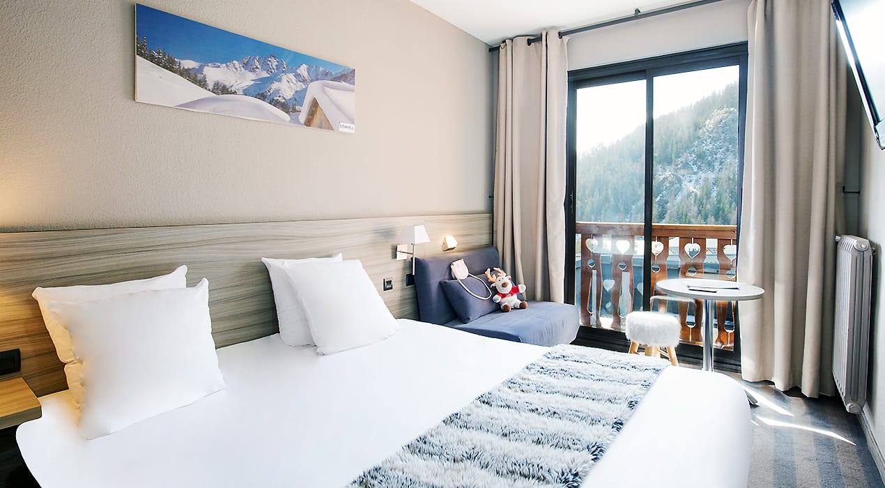 Chambre de l'Hôtel Les Bergers
