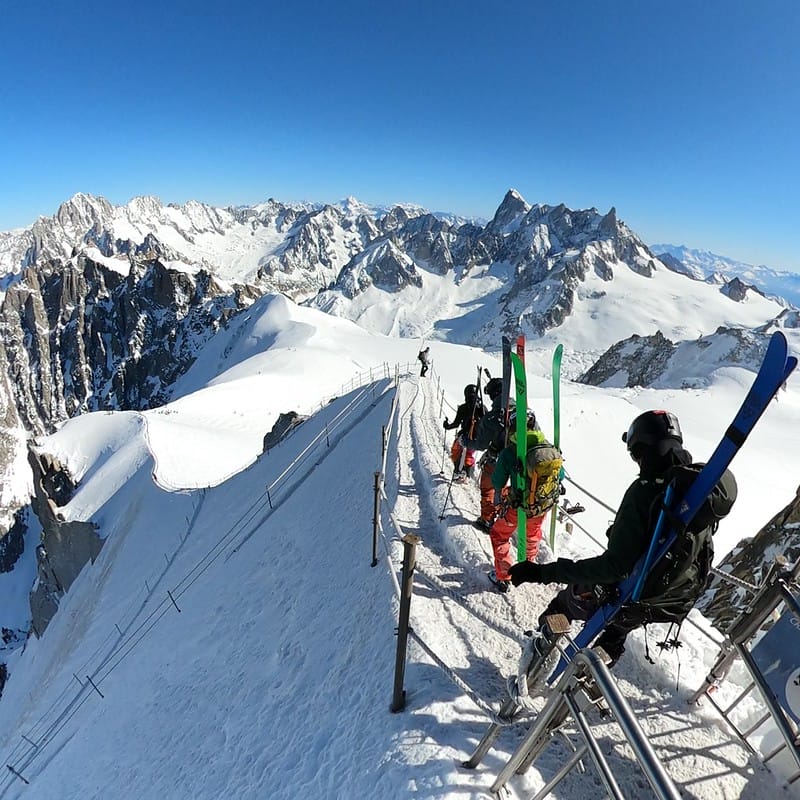 Départ pour la vallée Blanche