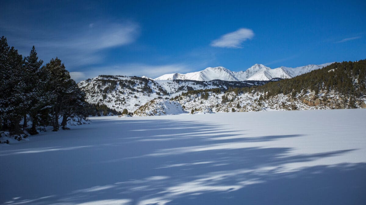 Paysages de la station de ski des Angles