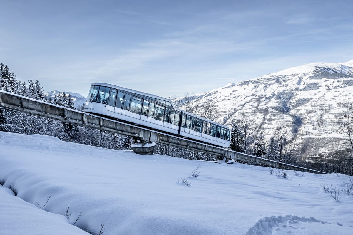 Funiculaire des Arcs, station de ski écologique et écoresponsable