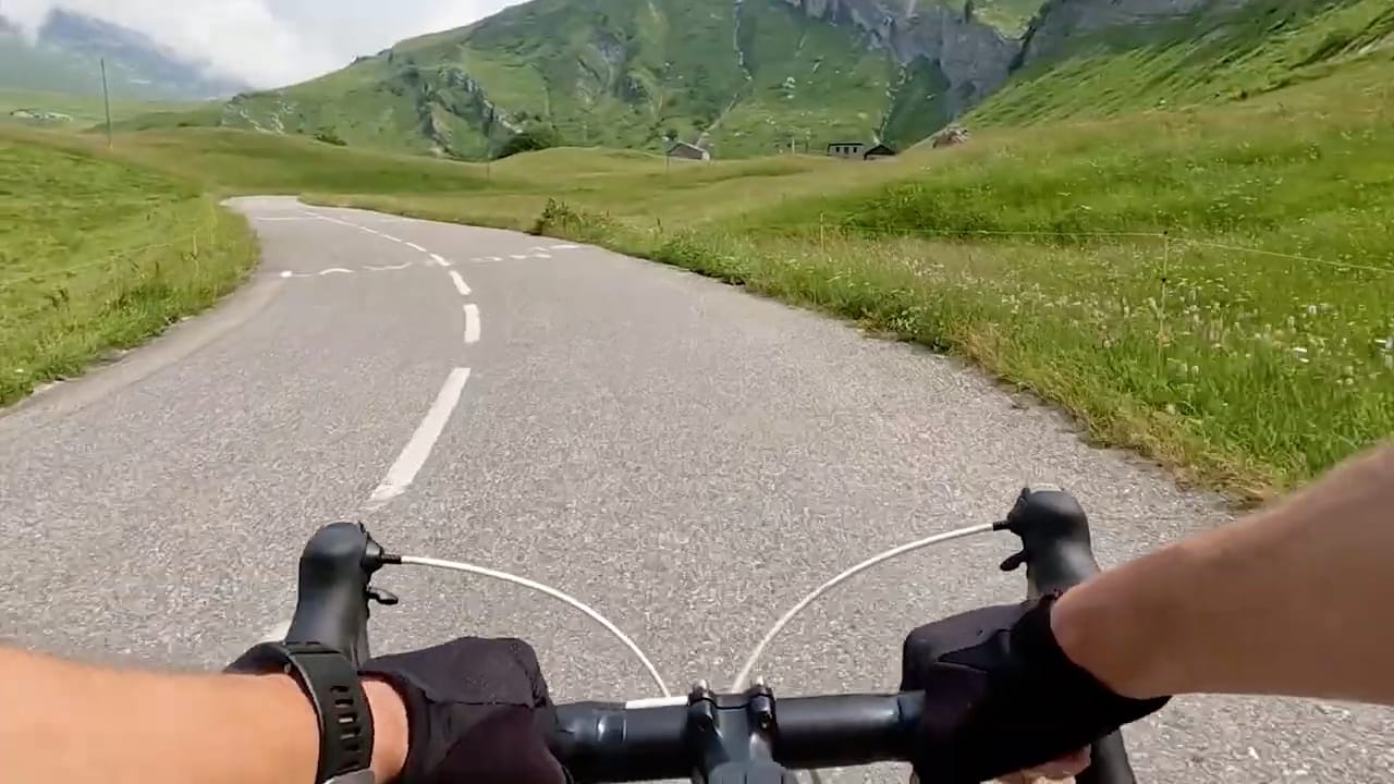 Cadrage vélo en Action Cam