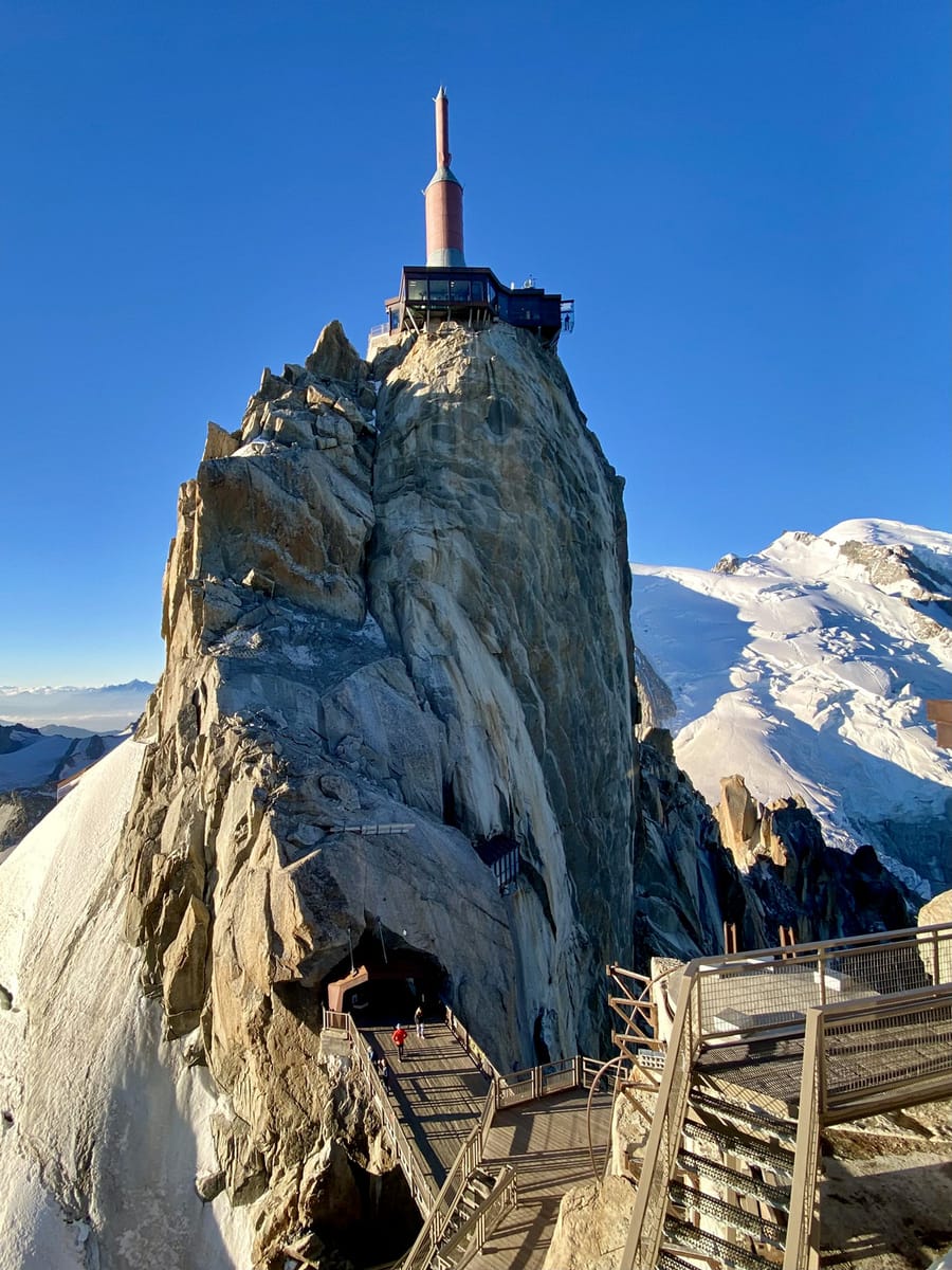 L'aiguille du Midi à Chamonix