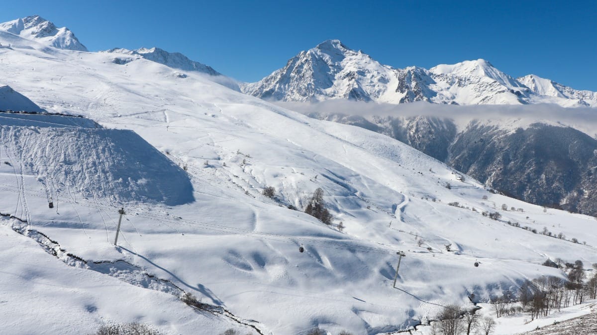 Paysages enneigés de Peyragudes
