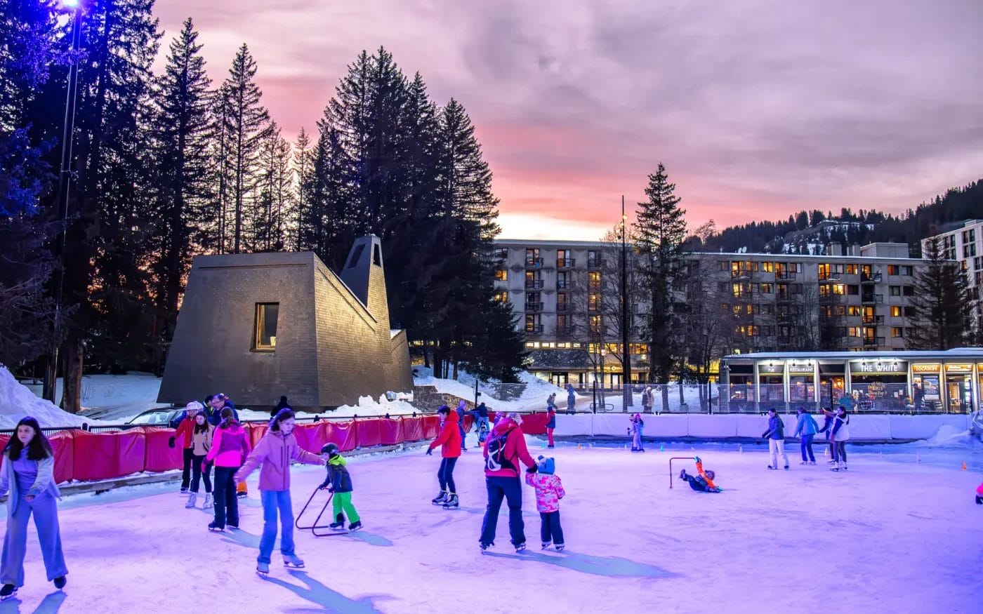 La patinoire découverte de Flaine