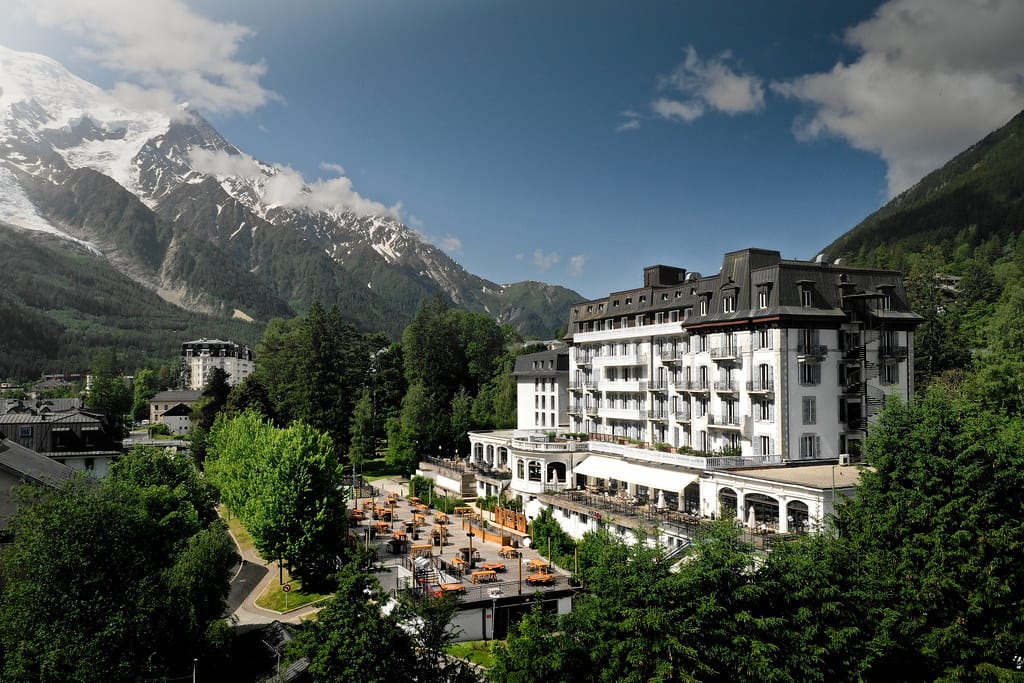 Vue mont Blanc à la Folie Douce Hôtel