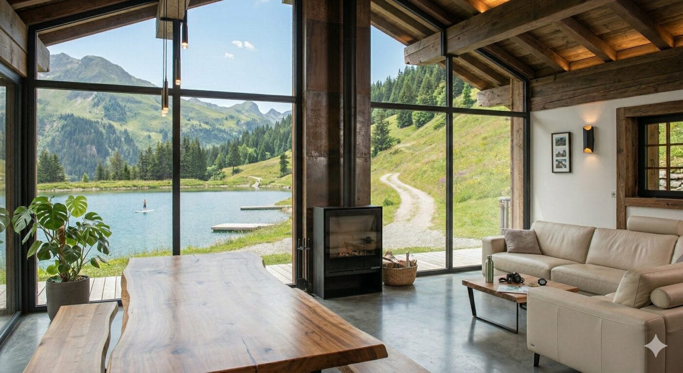 location luxe montagne été