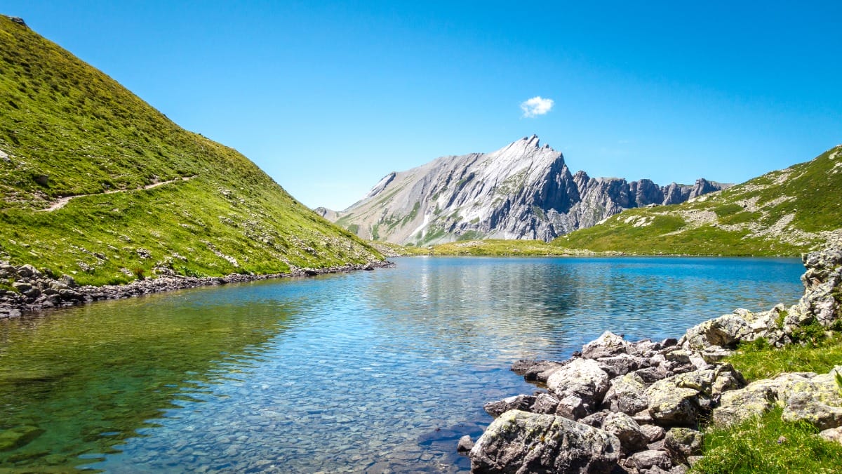 Le lac Jovet aux Contamines par Daboost